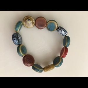 Multicolored beaded bracelet